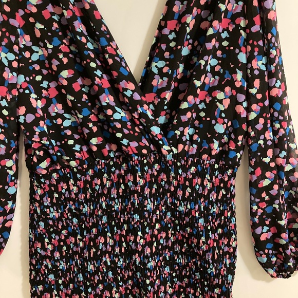 Leyden Black Printed Sheath Short Dress Size XL - Picture 4 of 12